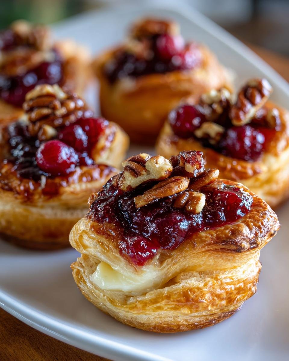 Cranberry Pecan Baked Brie Cups: Easy Holiday Appetizer Recipe - detail 1