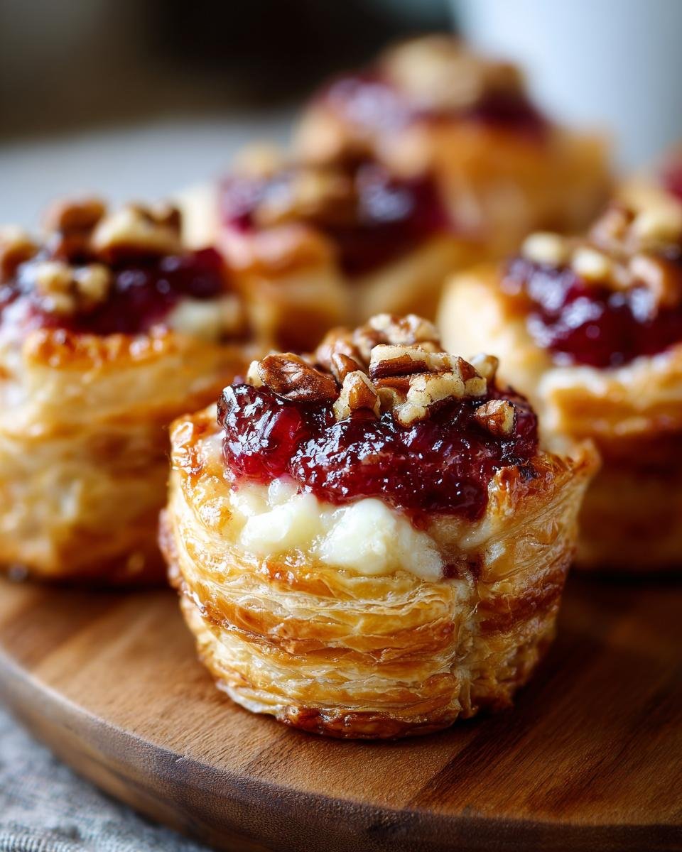 Cranberry Pecan Baked Brie Cups: Easy Holiday Appetizer Recipe - detail 2