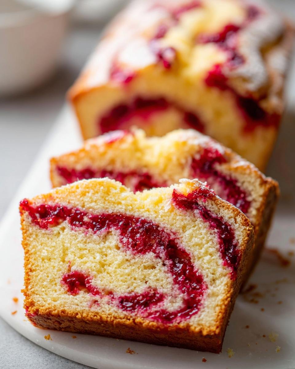 Cranberry Sauce Swirl Pound Cake - detail 2