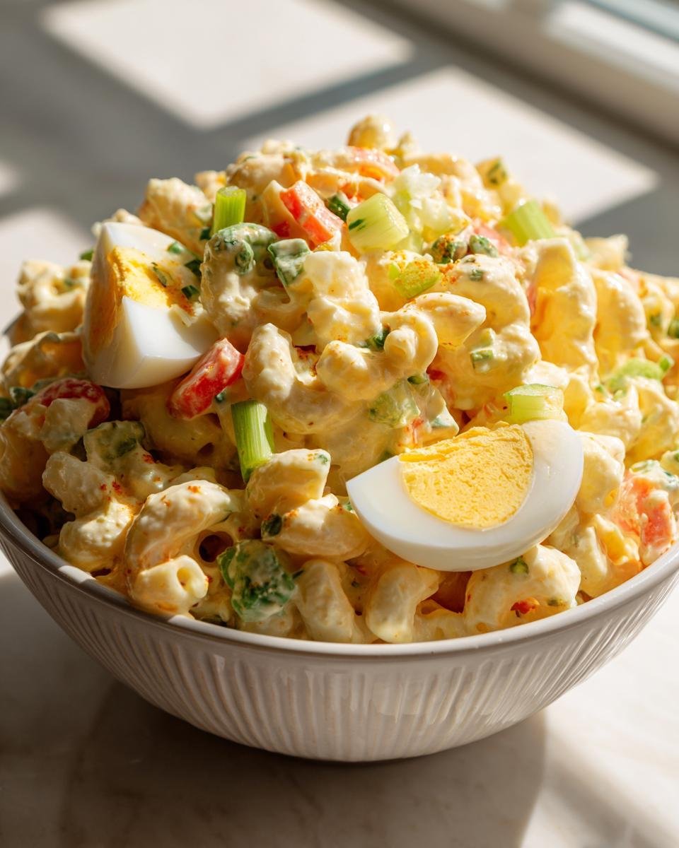 Creamy Deviled Egg Macaroni Salad - detail 1