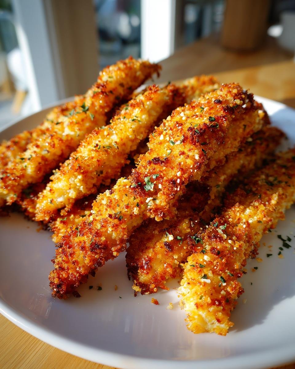 Crispy Keto Parmesan Garlic Chicken Sticks You'll Crave! - detail 1