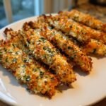 Crispy Keto Parmesan Garlic Chicken Sticks You'll Crave!