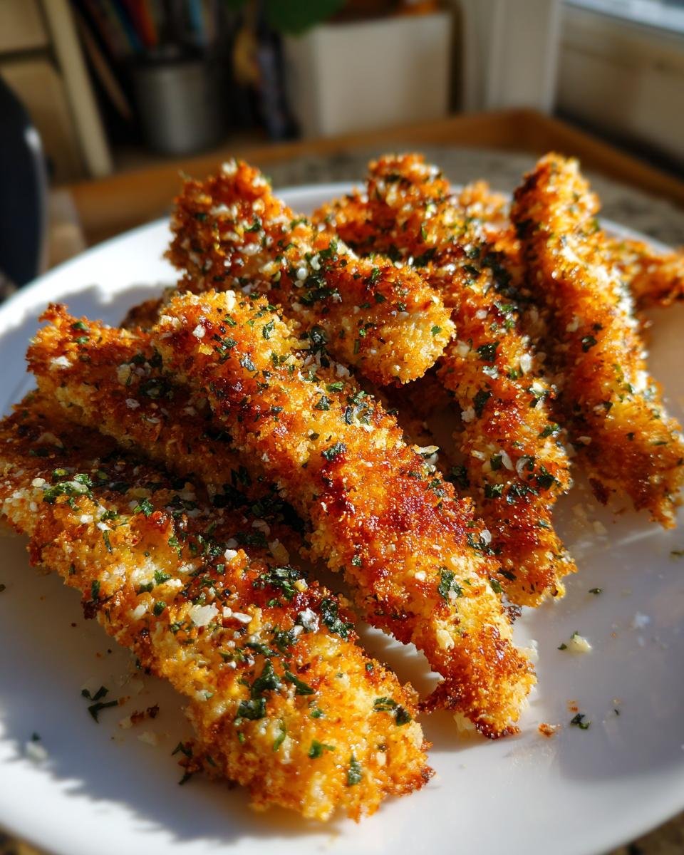 Crispy Keto Parmesan Garlic Chicken Sticks You'll Crave! - detail 2
