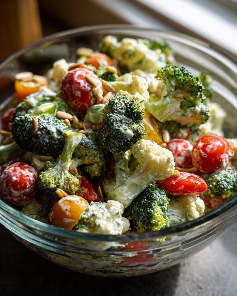 Crunchy Broccoli Cauliflower Salad: A Fresh Twist for Your Next Meal! - detail 1