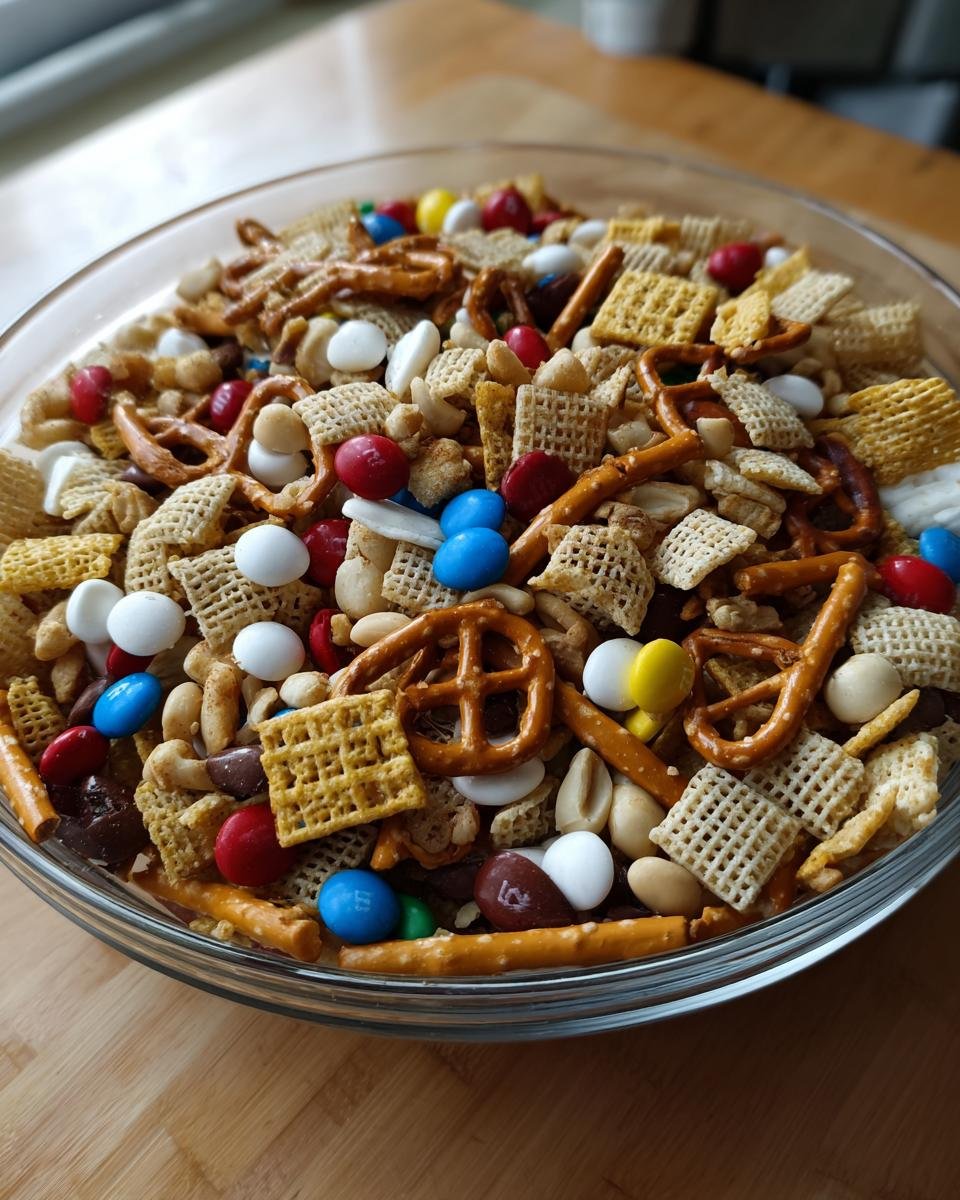Crunchy White Trash Snack Mix for Parties and Holidays - detail 2