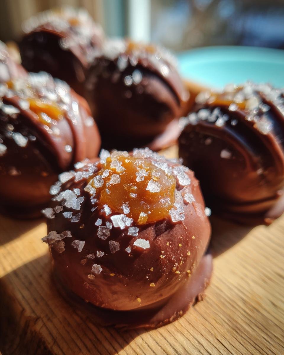 Decadent Salted Caramel Fudge Truffles: Easy, No-Bake, & Melt-in-Your-Mouth Chocolate Treats! - detail 2