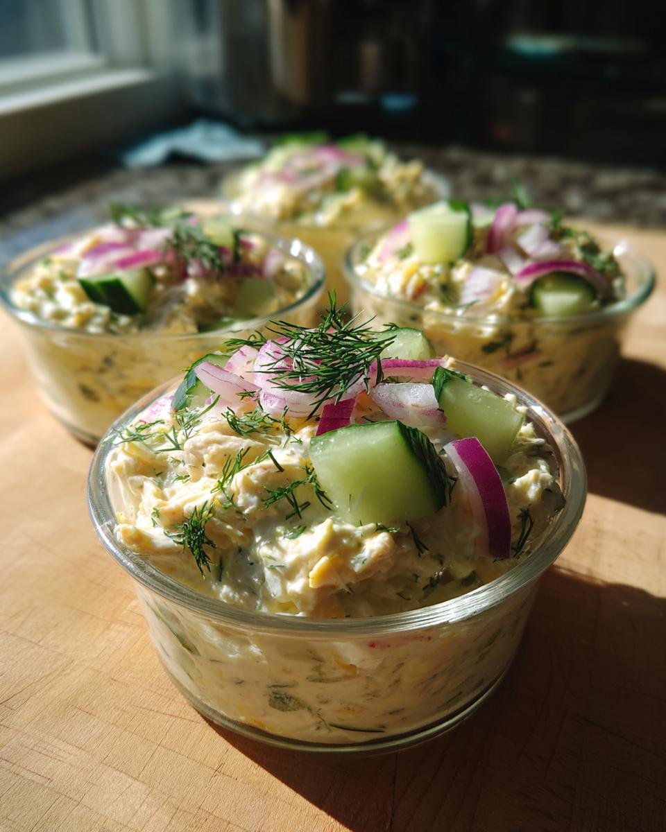 Delicious Keto Greek Yogurt Chicken Dip Cups - detail 1