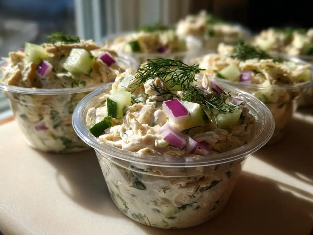Delicious Keto Greek Yogurt Chicken Dip Cups