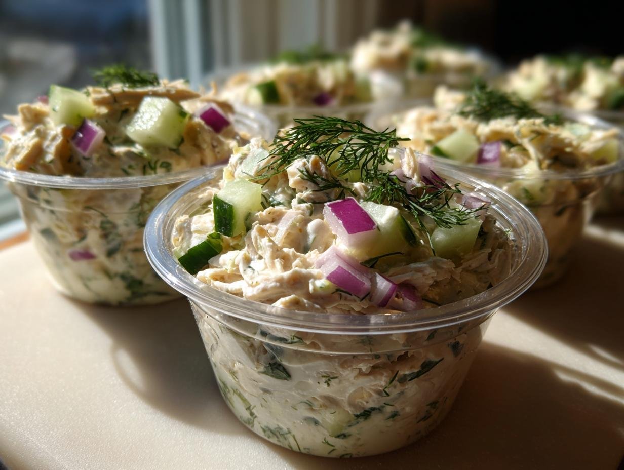 Delicious Keto Greek Yogurt Chicken Dip Cups