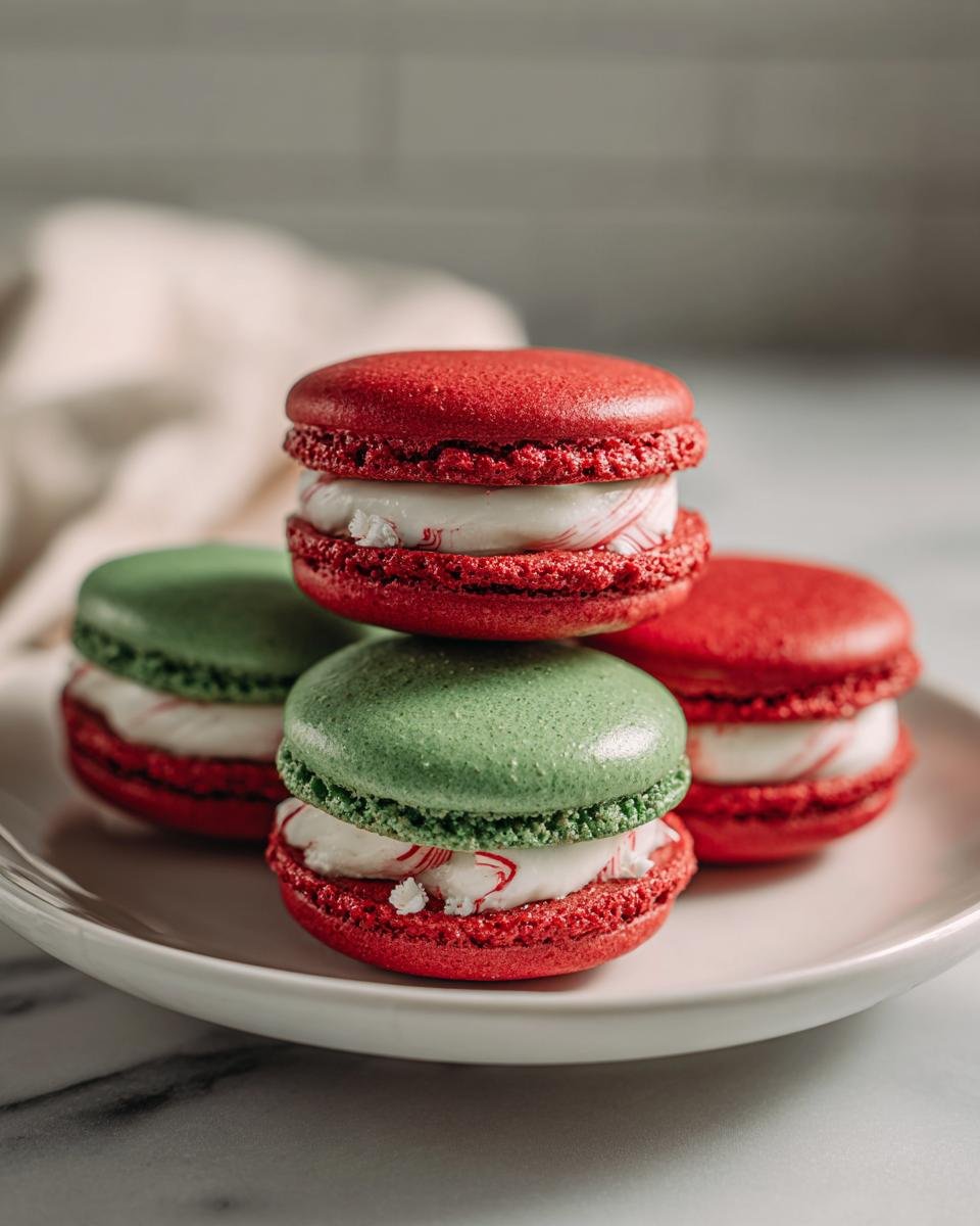 Delicious Peppermint Macarons: Your Perfect Festive Treat - detail 1