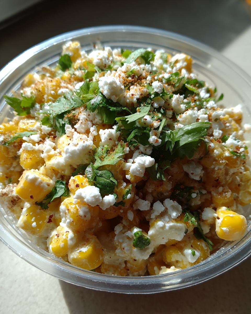 Deliciously Creamy Mexican Street Corn (Esquites) Recipe in a Cup - detail 1