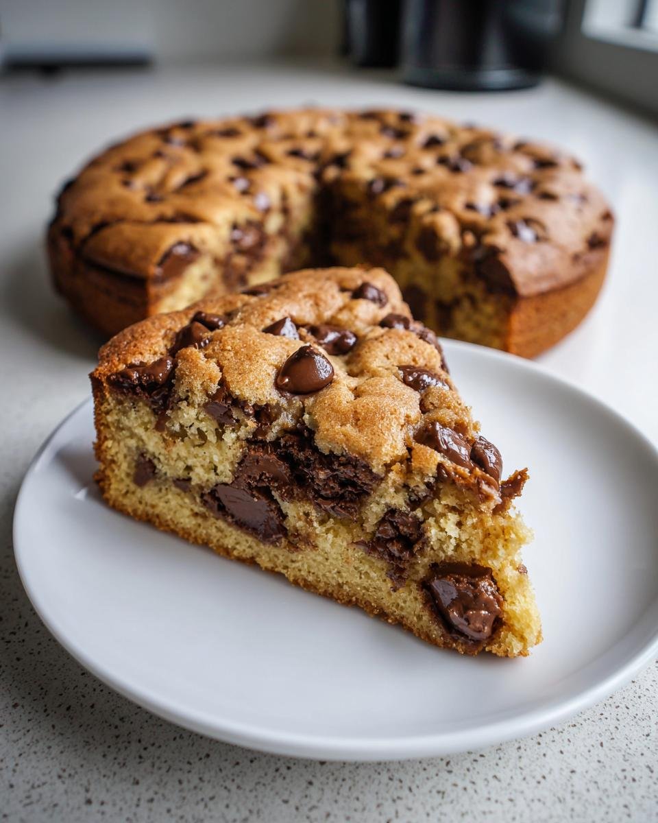 Easy Chocolate Chip Cookie Cake - detail 1