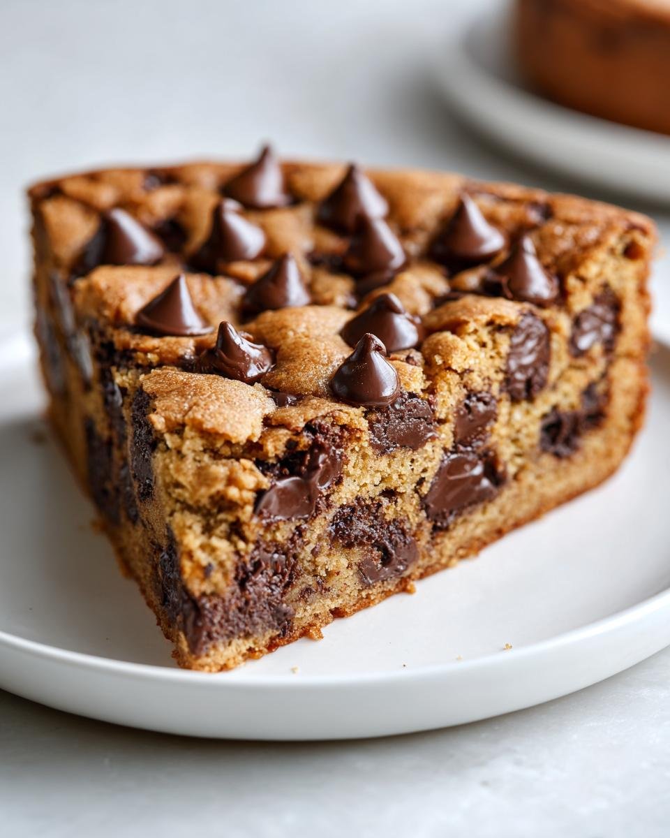 Easy Chocolate Chip Cookie Cake - detail 2