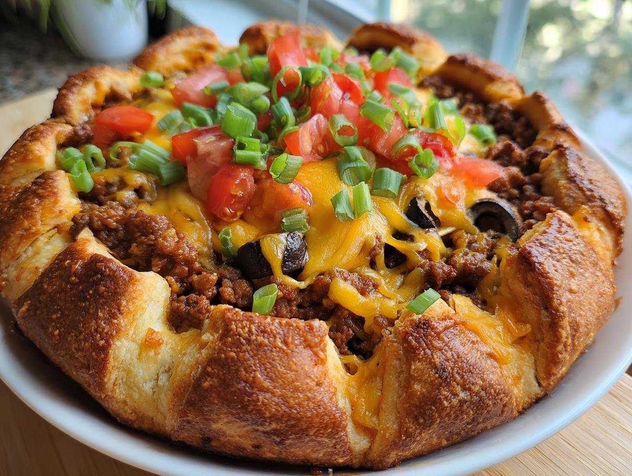Easy Crescent Roll Taco Ring: Fun, Customizable, & Perfect for Dinner or Game Day!