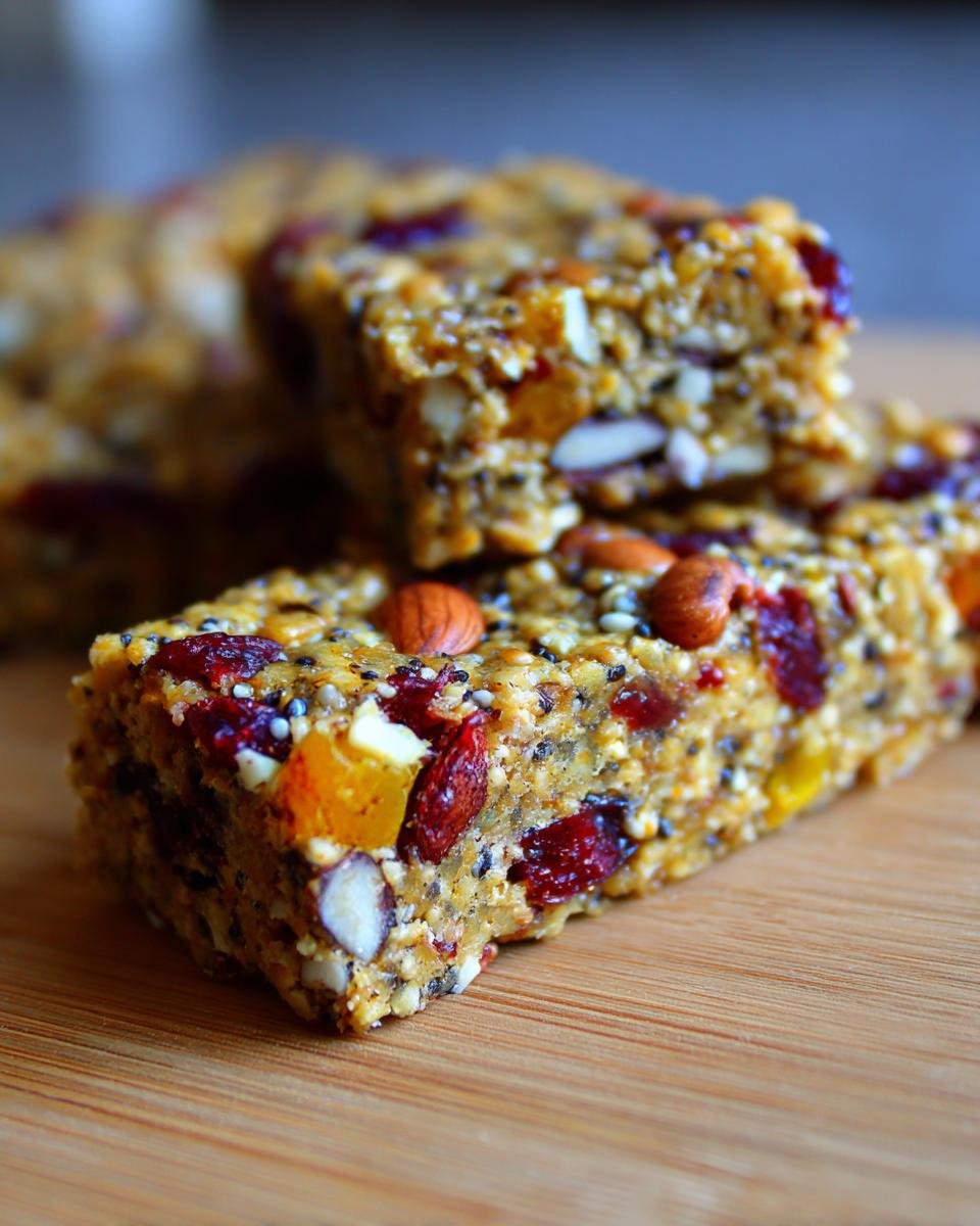 Easy High Protein Quinoa Bars: Healthy Vegan Snack for Energy on the Go - detail 1