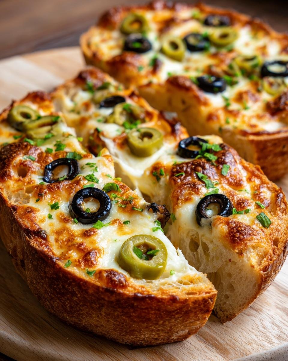 Easy Olive Cheese Bread: Simple, Cheesy, & Savory French Bread Appetizer! (15 Minutes) - detail 1
