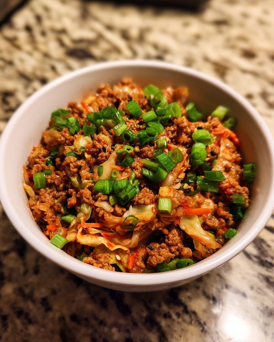 Egg Roll in a Bowl Recipe - Low-Carb & Keto - Evolving Table - detail 1