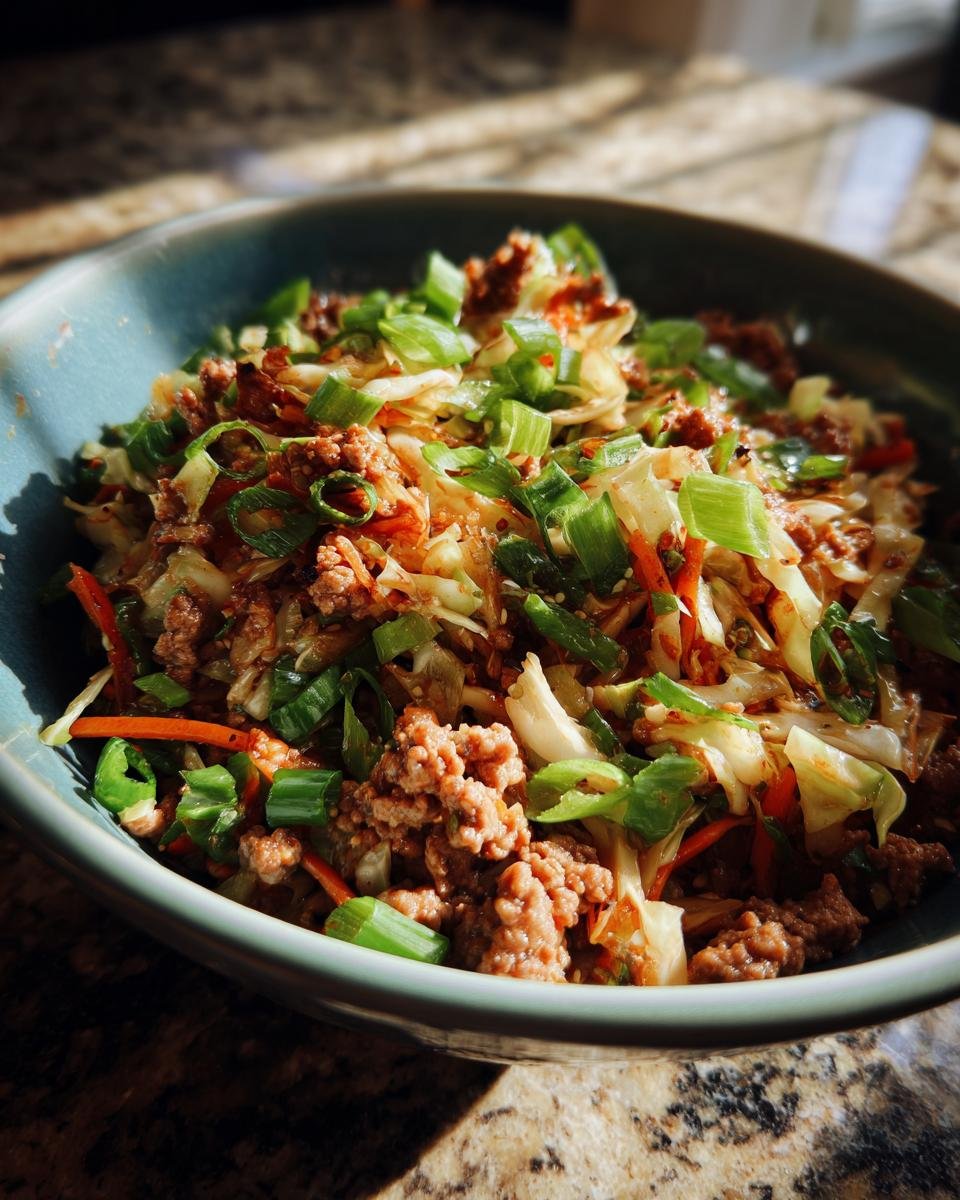 Egg Roll in a Bowl Recipe - Low-Carb & Keto - Evolving Table - detail 2