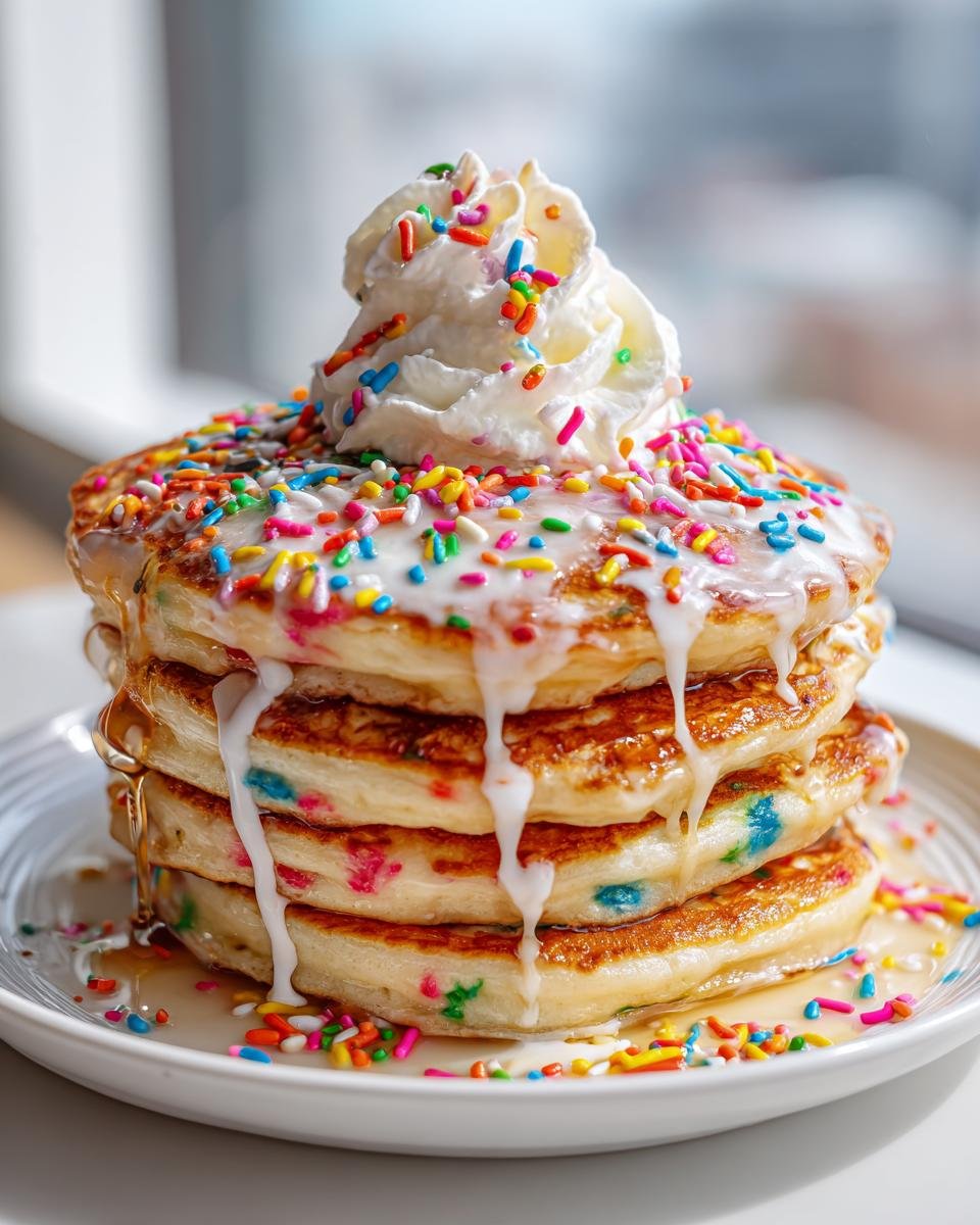 Funfetti Pancakes from Scratch - detail 1