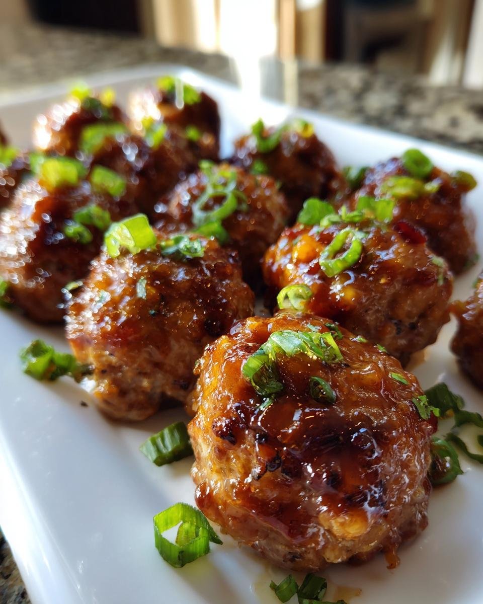 Ginger Glazed Turkey Meatballs: A Flavorful Appetizer Delight - detail 1