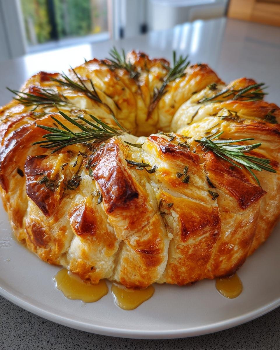 How to Make a Delicious Camembert Pull-Apart Wreath for Any Occasion - detail 1
