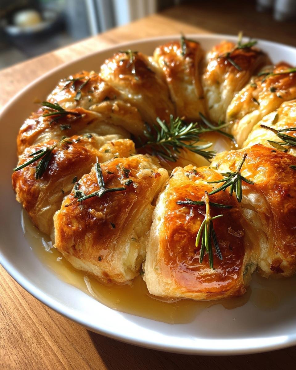 How to Make a Delicious Camembert Pull-Apart Wreath for Any Occasion - detail 2