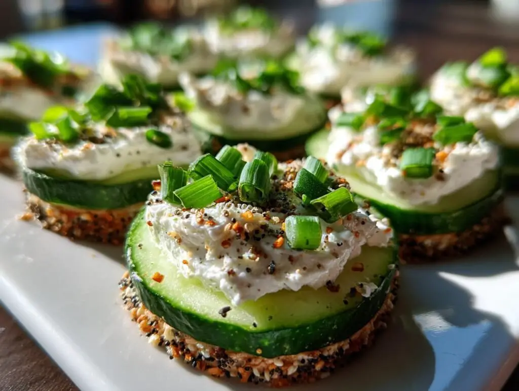 I Can’t Get Enough of These Easy Everything Bagel Cucumber Bites