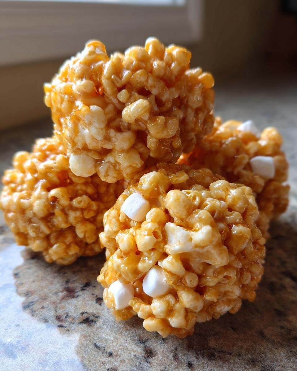 Indulge in Caramel Marshmallow Rice Krispie Balls - detail 1