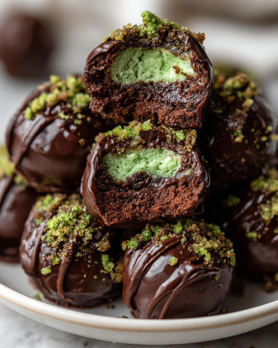 Indulge in Delicious Thin Mint Truffles: A No-Bake Chocolate Treat - detail 2