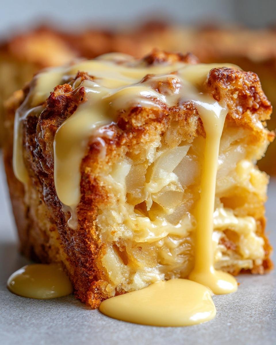 Indulge in French Apple Cake with Maple Ginger Custard Sauce Delight - detail 2