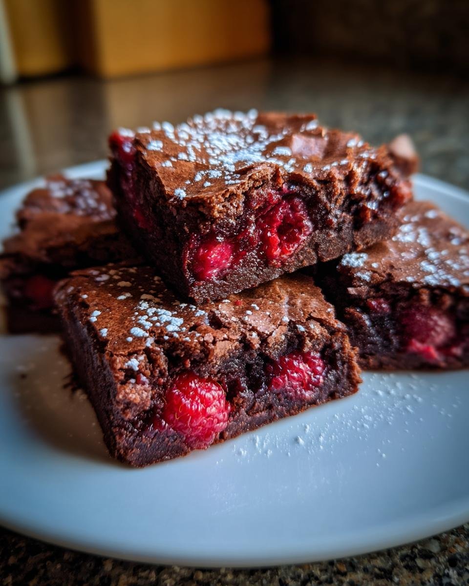 Indulge in These Thick Fudgy Raspberry Brownies You Can't Resist - detail 1
