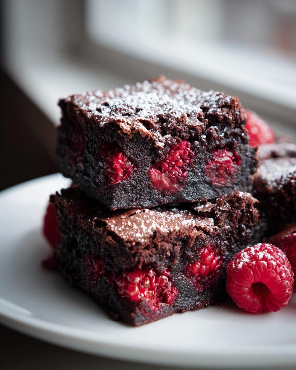 Indulge in These Thick Fudgy Raspberry Brownies You Can't Resist - detail 2