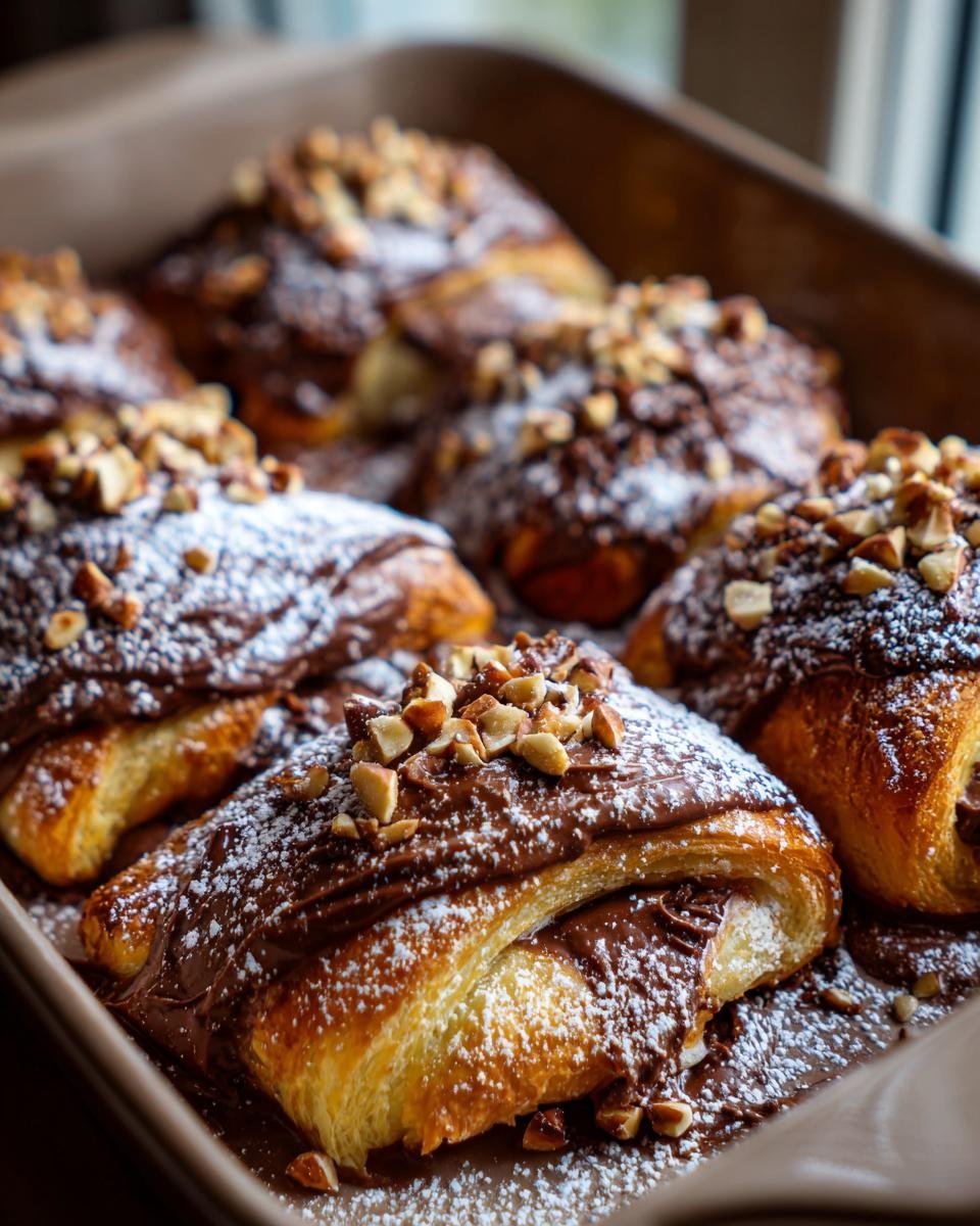 Indulge in a Decadent Chocolate Hazelnut Croissant Bake! - detail 1