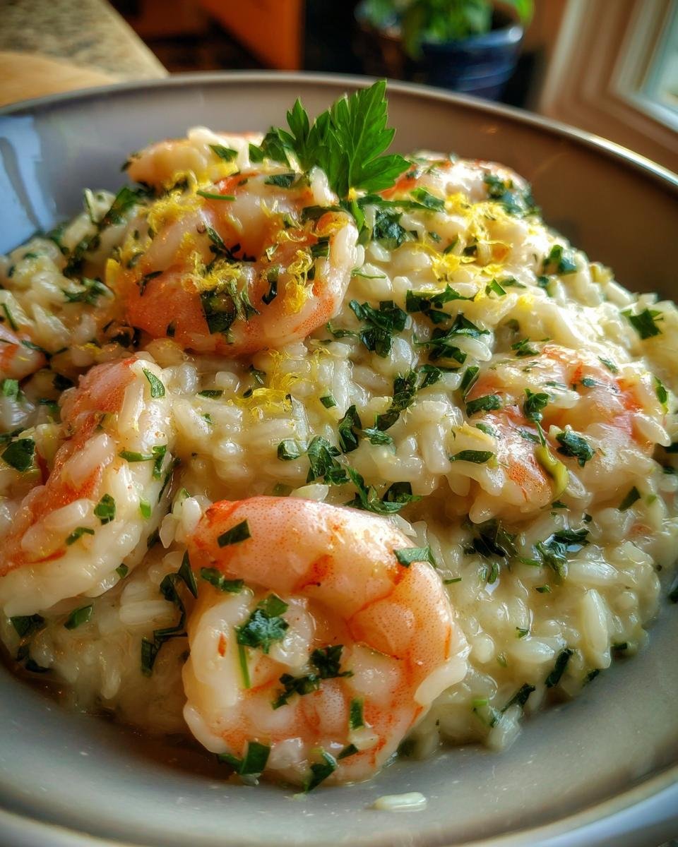 Lemon Garlic Shrimp Risotto - detail 1