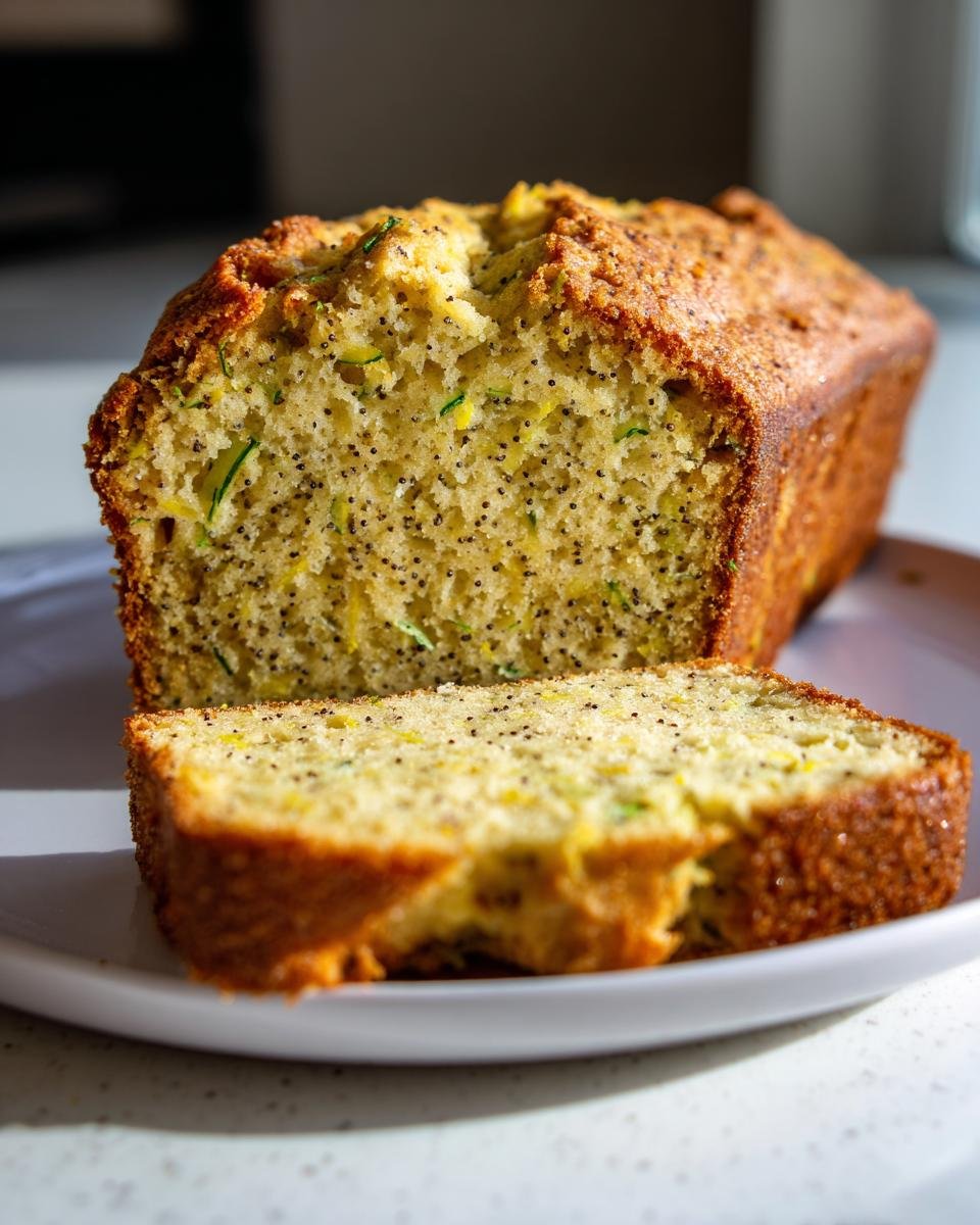 Lemon Poppy Seed Zucchini Bread - detail 1