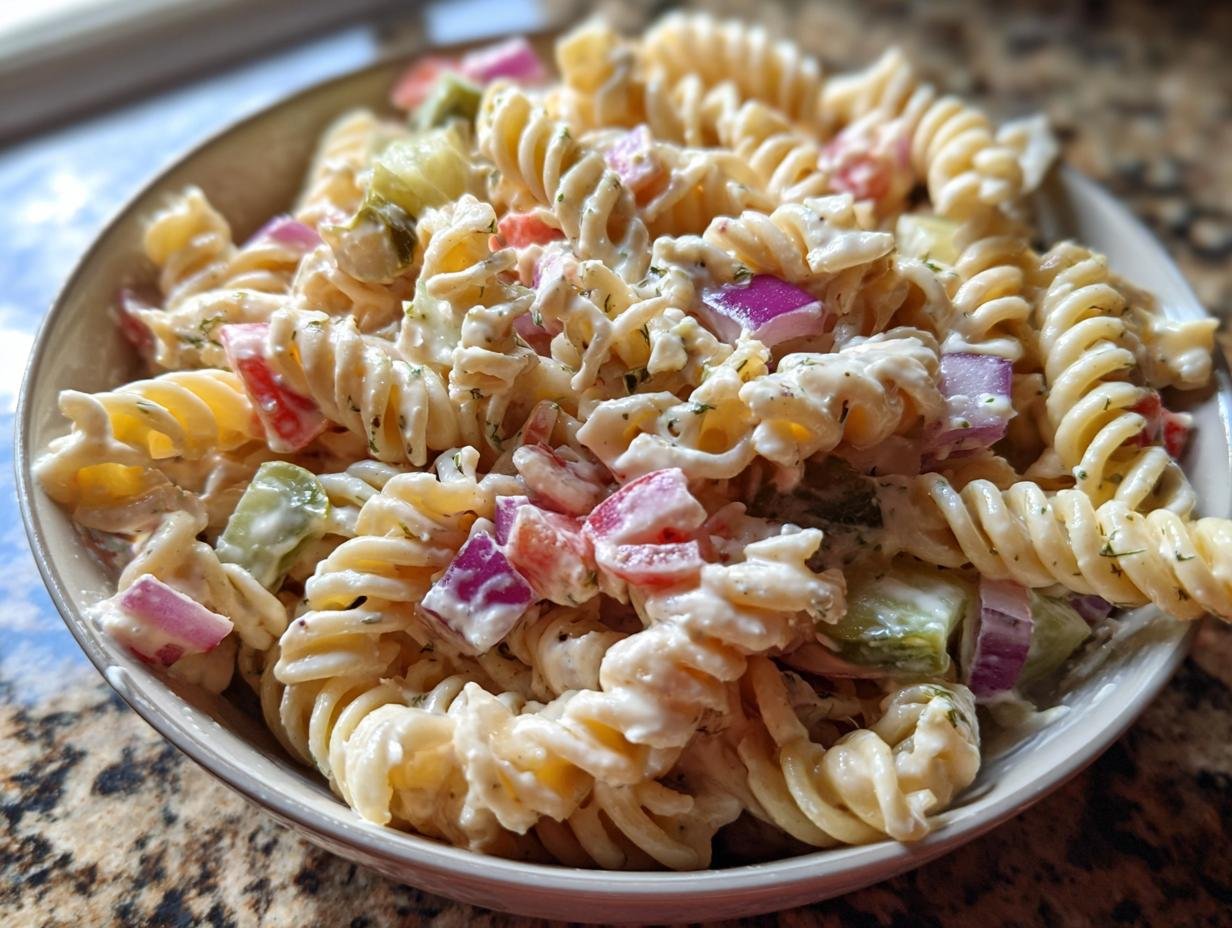 Mouthwatering Dill Pickle Pasta Salad