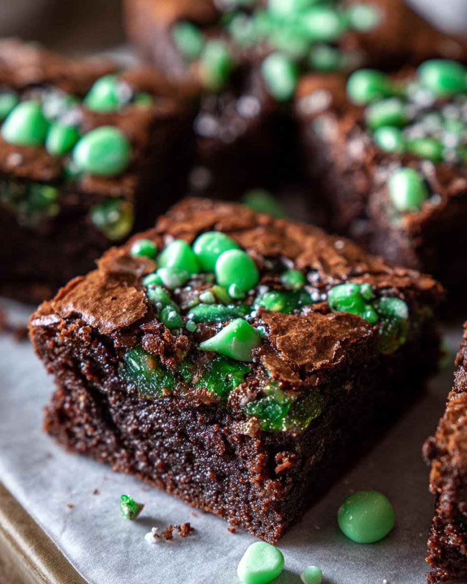 Peppermint Brownies – Fudgy, Festive & Bursting With Cool Mint Crunch - detail 2
