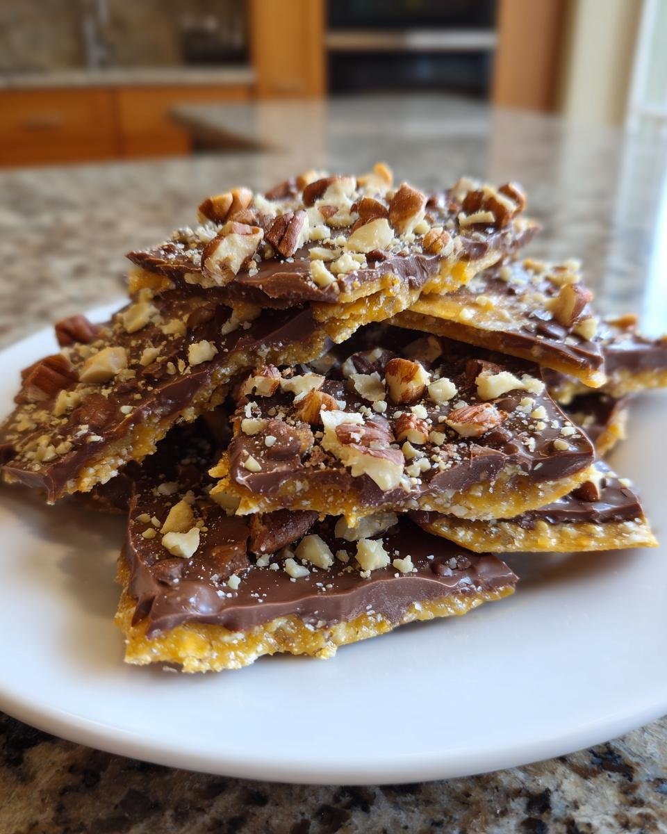 Saltine Cracker Toffee - detail 2