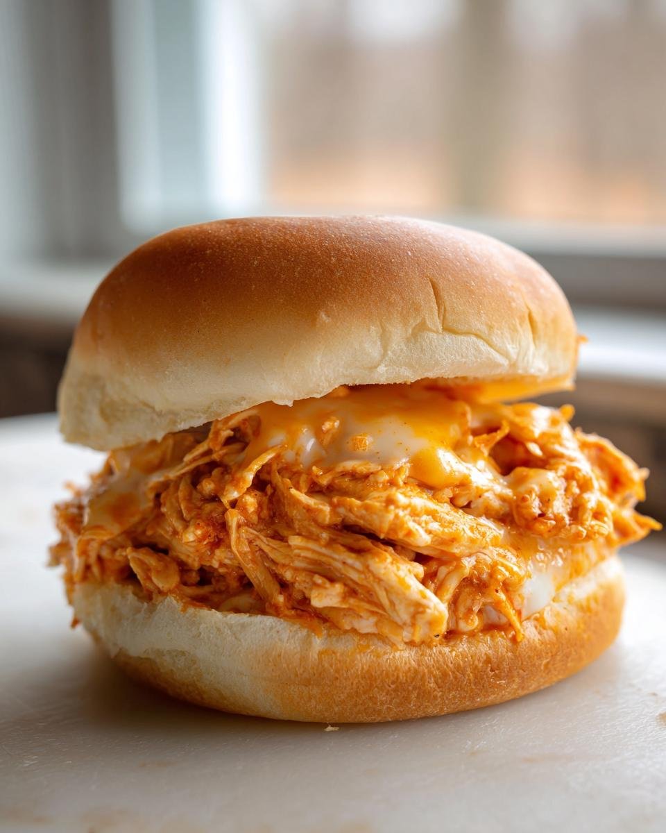 Slow Cooker Buffalo Chicken Sandwiches: Easy, Spicy, & Perfect for Game Day! - detail 2