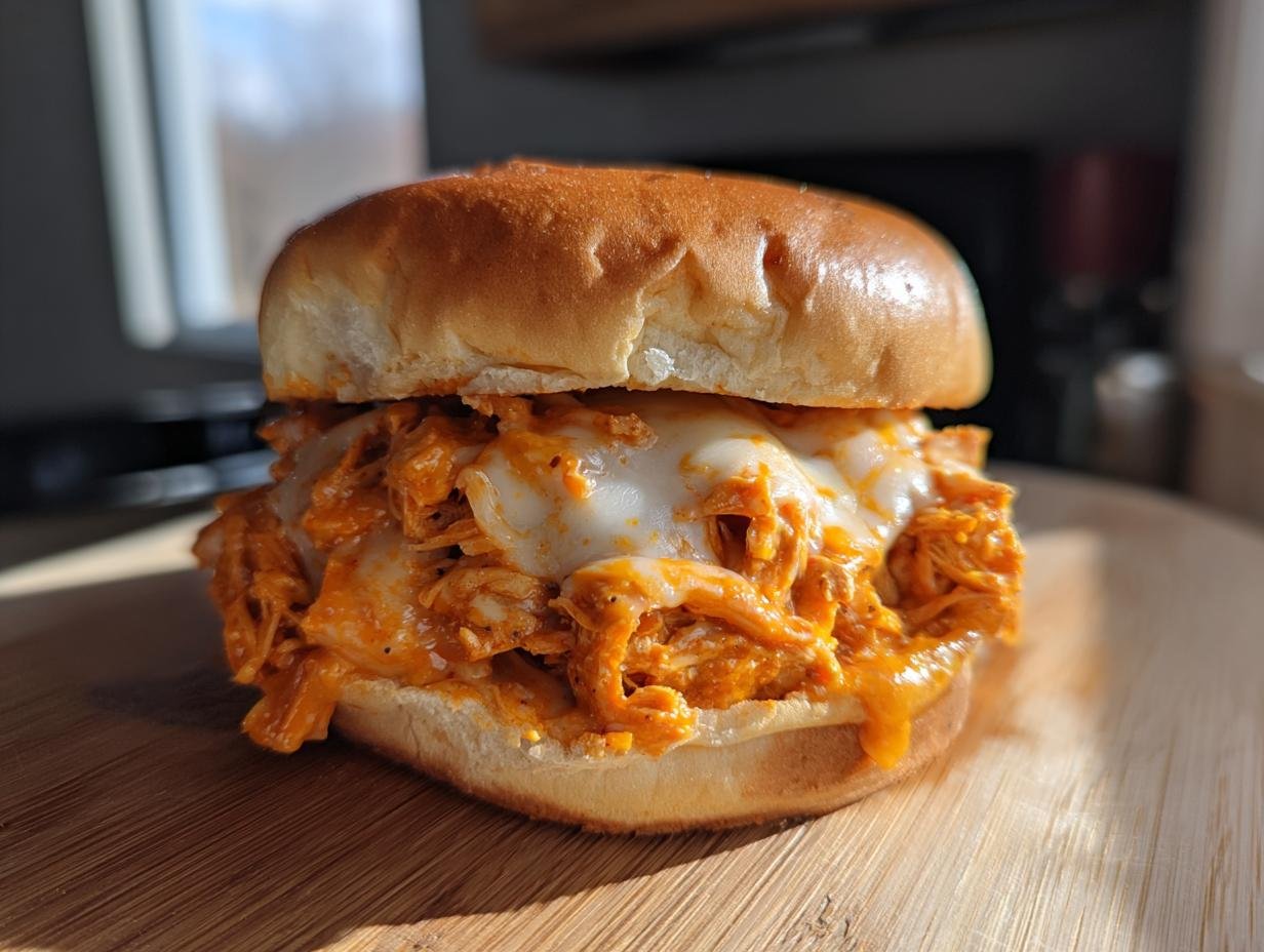 Slow Cooker Buffalo Chicken Sandwiches: Easy, Spicy, & Perfect for Game Day!