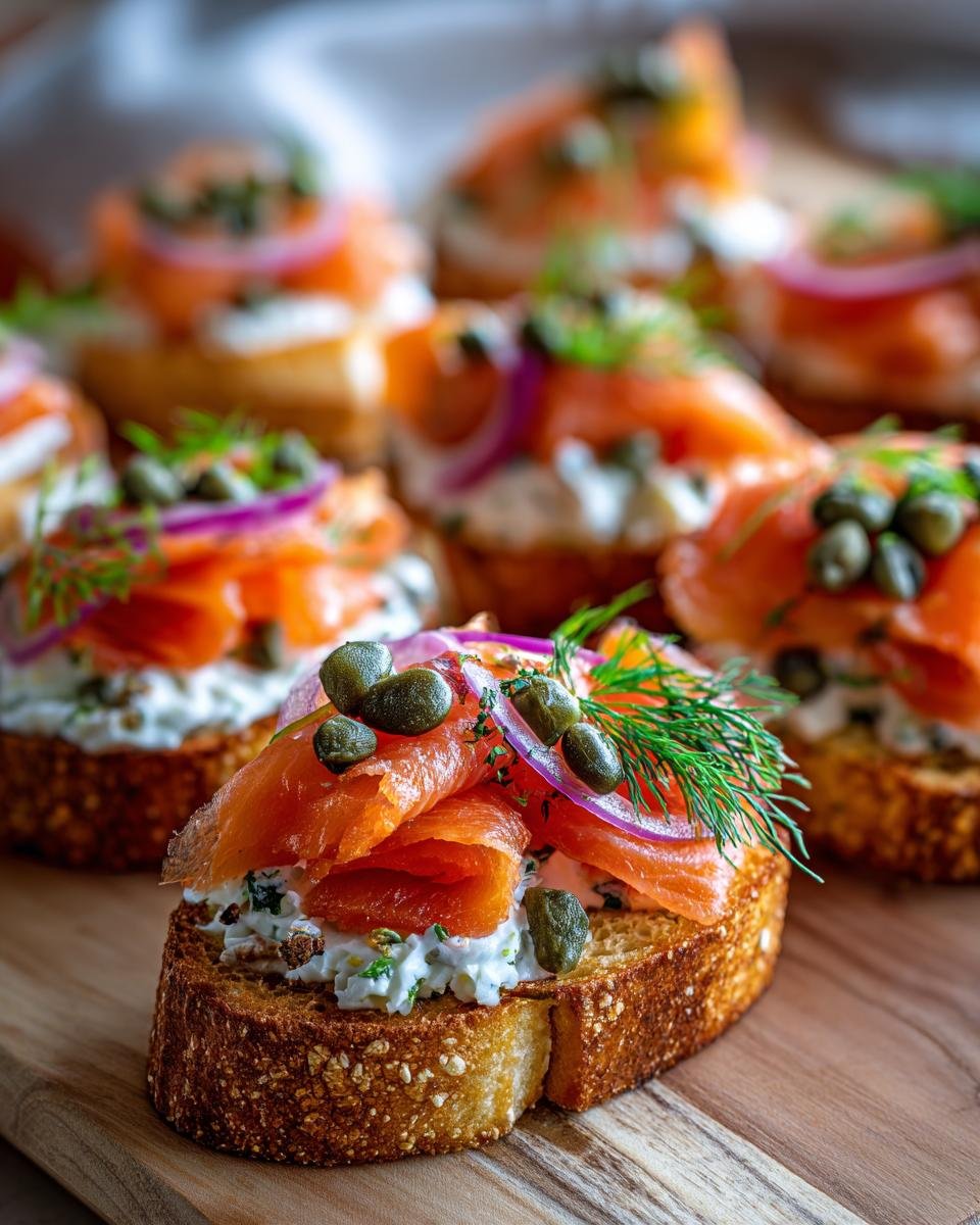 Smoked Salmon Crostini - detail 1