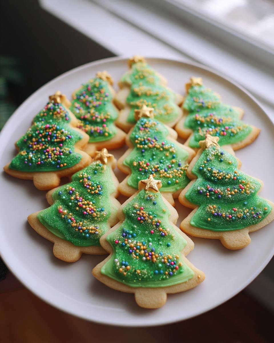 Sparkling Sugar Tree Cookies - detail 1