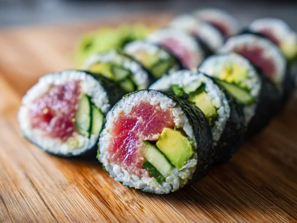 Spice Up Your Meal with Low-Carb Spicy Tuna Nori Rolls