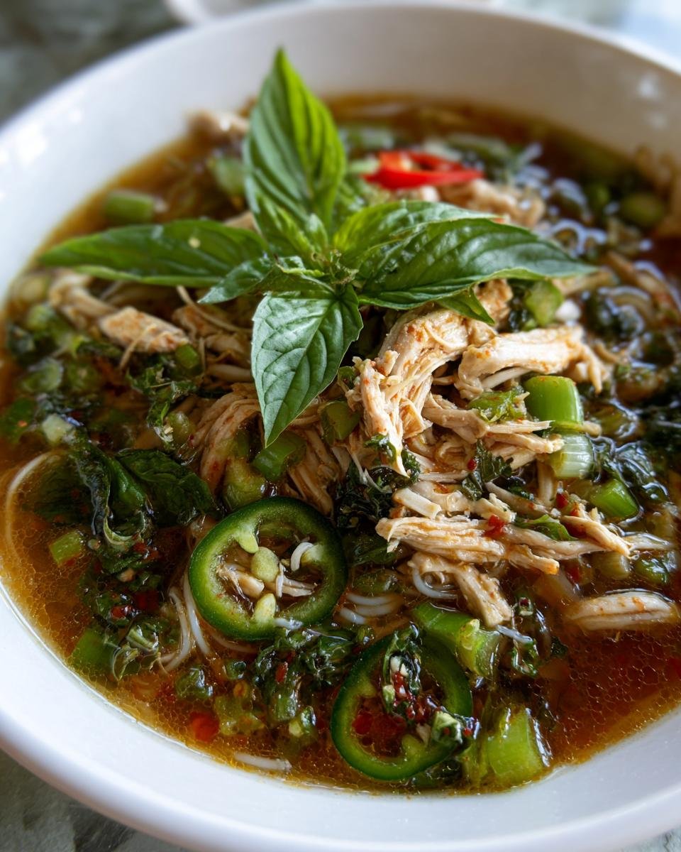 Spicy Chicken Vermicelli Soup - detail 2