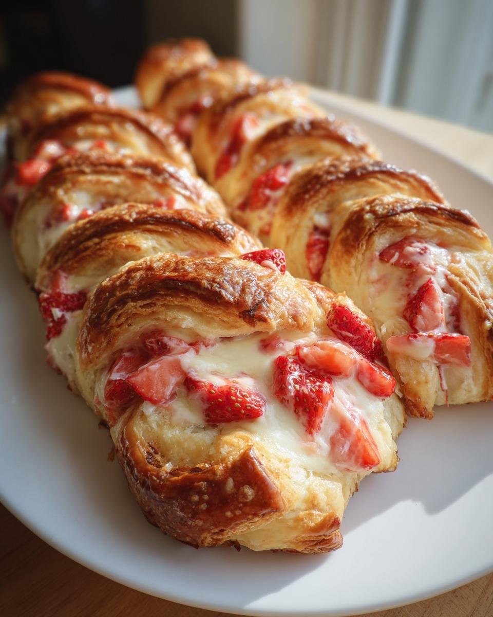 Strawberry Cheesecake Puff Pastry Braids: Easy, Flaky, & Decadent Dessert in 30 Min! - detail 1