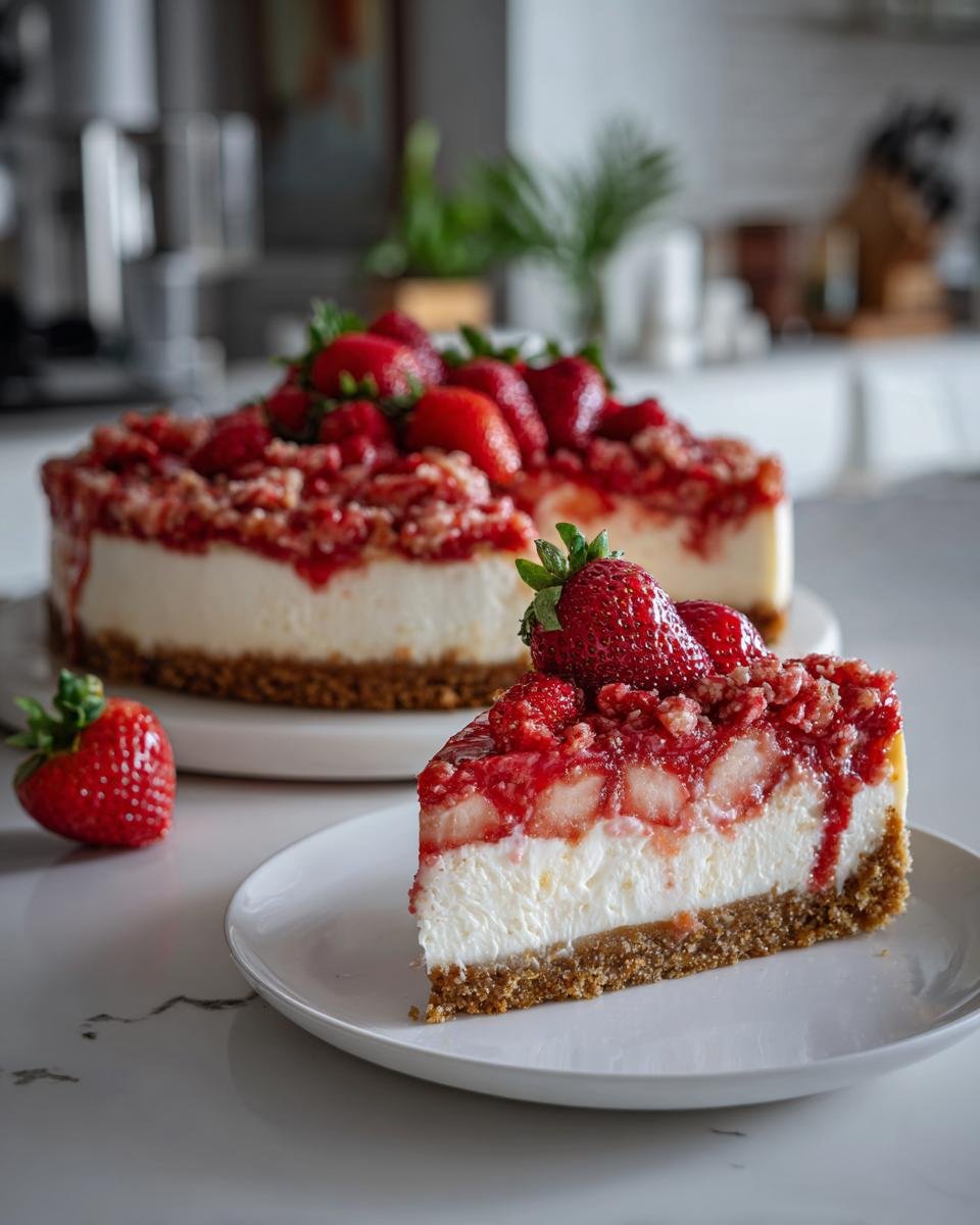 Strawberry Crunch Cheese Cake - detail 1