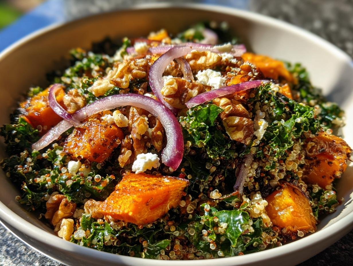 Vibrant Sweet Potato Kale Salad for a Nourishing Boost!
