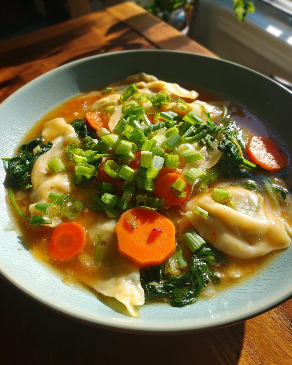 Warm and Cozy Potsticker Soup: A Heartfelt Comfort Meal - detail 1