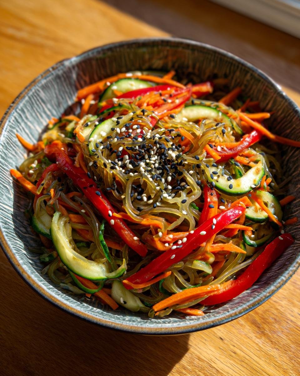 Zesty Kelp Noodle Sesame Salad: Your New Favorite Healthy Lunch! - detail 1