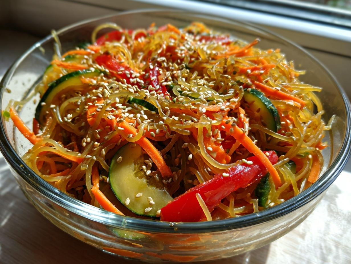 Zesty Kelp Noodle Sesame Salad: Your New Favorite Healthy Lunch!